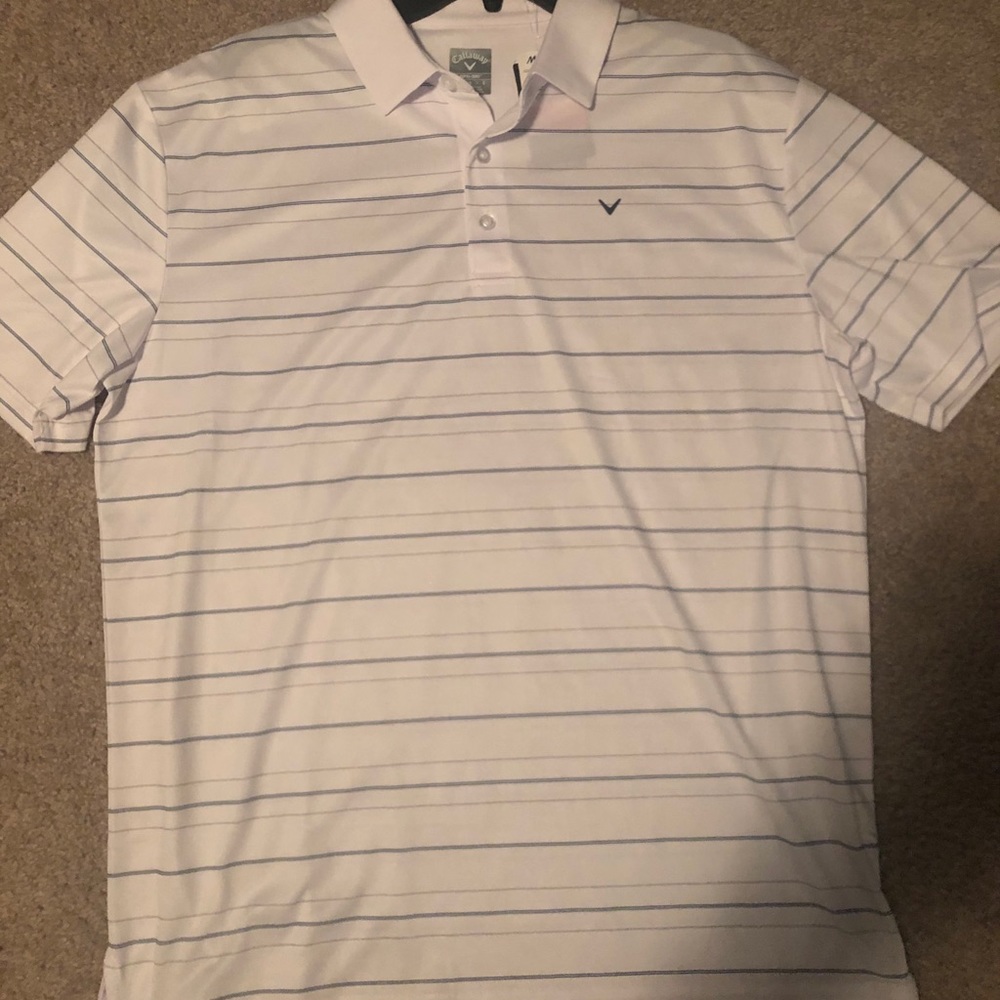 NWT White Callaway Golf Polo
